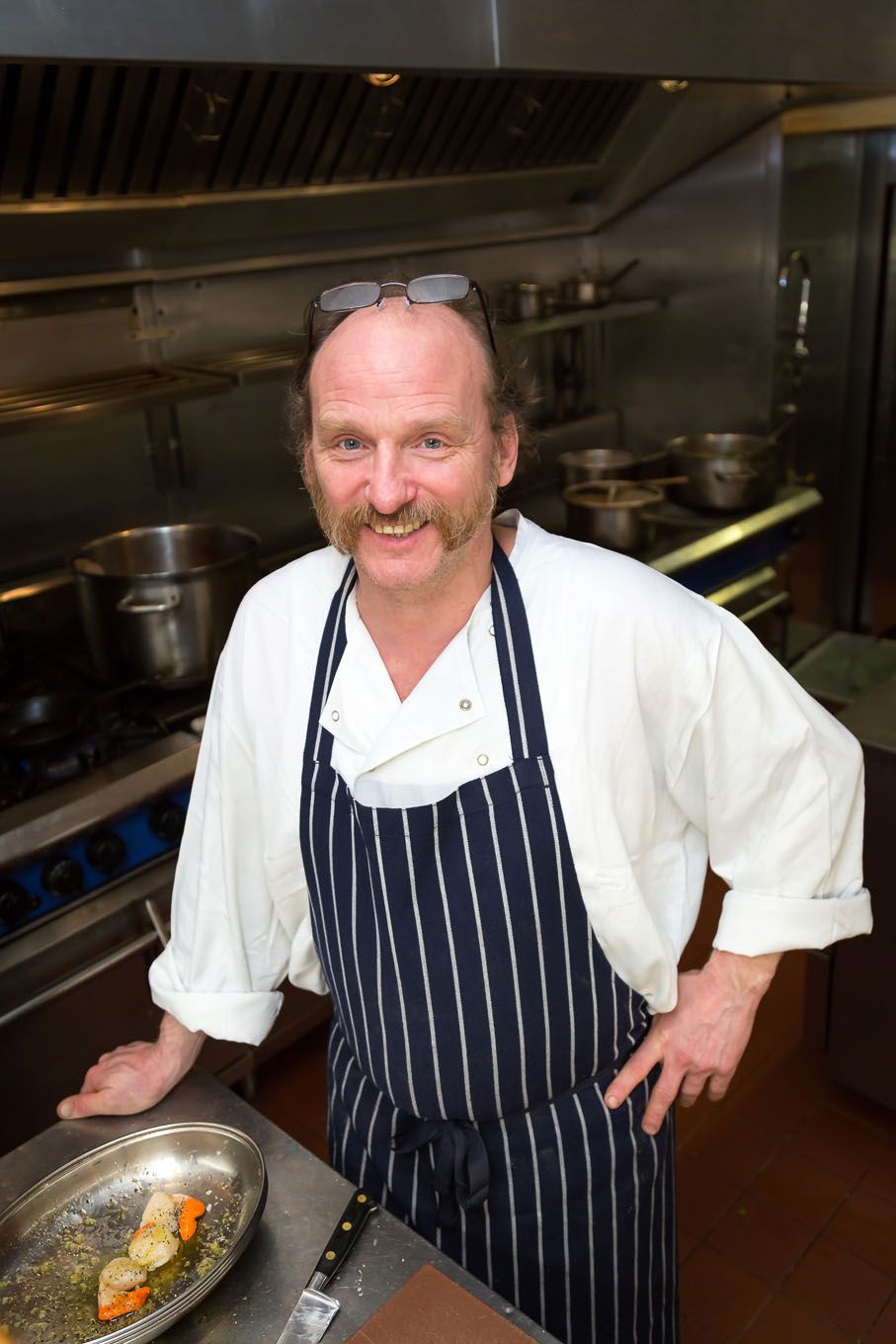 Portrait of a chef in London Bloomsbury